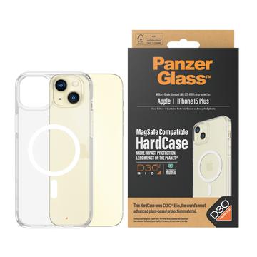 iPhone 15 Plus PanzerGlass HardCase MagSafe tapauksessa yhteensopiva D3O - Kirkas