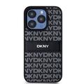 iPhone 15 Pro DKNY Repeat Pattern Tonal Stripe Suojakuori - Musta