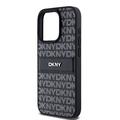 iPhone 15 Pro DKNY Repeat Pattern Tonal Stripe Suojakuori - Musta