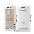 iPhone 15 Pro DKNY Repeat Pattern Tonal Stripe Suojakuori - Vaaleanpunainen