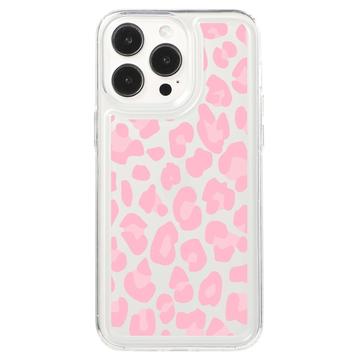 iPhone 15 Pro Fashion TPU kotelo - vaaleanpunainen leopardi