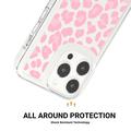 iPhone 15 Pro Fashion TPU kotelo - vaaleanpunainen leopardi