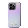 iPhone 15 Pro Guess Iridescent Metal Script Hybrid Kotelo