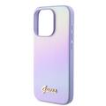 iPhone 15 Pro Guess Iridescent Metal Script Hybrid Kotelo