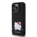 iPhone 15 Pro Hello Kitty Daydreaming Nestemäinen Silikoni Suojakuori - Musta