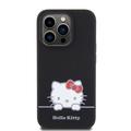 iPhone 15 Pro Hello Kitty Daydreaming Nestemäinen Silikoni Suojakuori - Musta