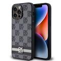 iPhone 15 Pro Max DKNY Ruudullinen kuvio ja raita kotelo