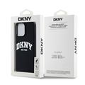 iPhone 15 Pro Max DKNY Liquid Silicone Arch Logo kotelo - MagSafe yhteensopiva - musta