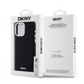 iPhone 15 Pro Max DKNY Liquid Silicone Metal Logo Suojakuori - Magsafe-yhteensopiva - Musta