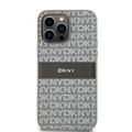 iPhone 15 Pro Max DKNY Repeat Pattern Tonal Stripe Suojakuori - Beige