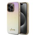 iPhone 15 Pro Max Guess Iridescent Metal Script Hybrid Kotelo