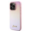 iPhone 15 Pro Max Guess Iridescent Metal Script Hybrid Kotelo