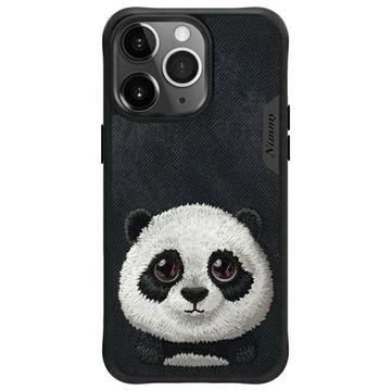 iPhone 15 Pro Max Nimmy Friends Big Eyed Pet 2.0 Panda Kotelo - Musta