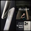 iPhone 15 Pro Max Spigen Ultra Hybrid Suojakuori - Titaani luonnollinen