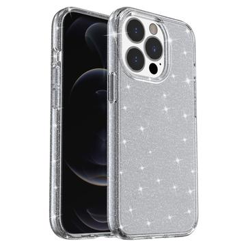 iPhone 15 Pro Max Stylish Glitter Series Hybridikotelo - Harmaa