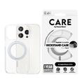 iPhone 15 Pro PanzerGlass Kickstand Care Kotelo - MagSafe-yhteensopiva - hopea