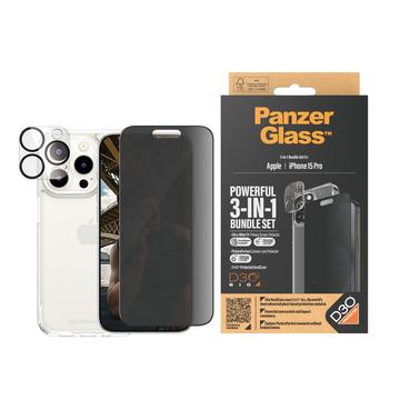 iPhone 15 Pro PanzerGlass Privacy 3-in-1 paketti