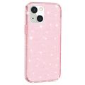 iPhone 15 Stylish Glitter Series Hybridikotelo - Pinkki