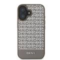 iPhone 16 DKNY Repeat Pattern Bottom Stripe Kotelo - MagSafe yhteensopiva