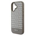 iPhone 16 DKNY Repeat Pattern Bottom Stripe Kotelo - MagSafe yhteensopiva