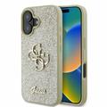 iPhone 16 Guess Fixed Glitter 4G Metal Logo Kotelo