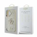 iPhone 16 Guess Fixed Glitter 4G Metal Logo Kotelo