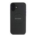 iPhone 16 Guess Grained Classic Logo hybridikotelo - MagSafe-yhteensopiva