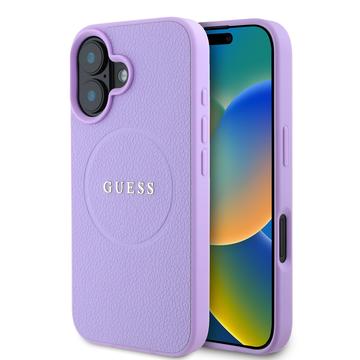 iPhone 16 Guess Grained Classic Logo hybridikotelo - MagSafe-yhteensopiva