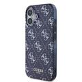 iPhone 16 Guess IML Denim Effect -kotelo - MagSafe-yhteensopiva - tummansininen