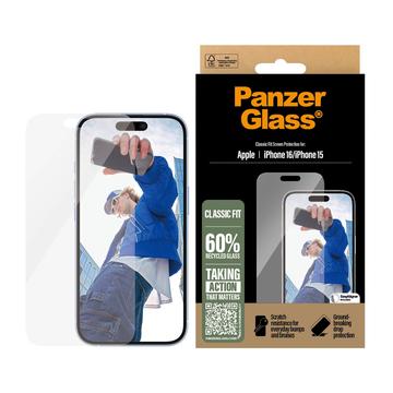 iPhone 16/15 PanzerGlass Classic Fit Panssarilasi - 9H