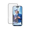 iPhone 16/15 PanzerGlass Ultra-Wide Fit EasyAligner -Panssarilasi - 9H - musta kehys