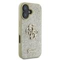 iPhone 16 Plus Guess Fixed Glitter 4G Metal Logo Kotelo - Kulta