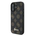 iPhone 16 Plus Guess Peony Script Kotelo - MagSafe-yhteensopiva - Musta