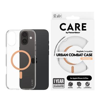 iPhone 16 Plus PanzerGlass Care läpinäkyvä Urban Combat Suojakuori - MagSafe-yhteensopiva