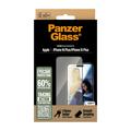 iPhone 16 Plus/15 Plus PanzerGlass EyeCare Ultra-Wide Fit EasyAligner Panssarilasi - musta reuna