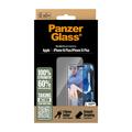 iPhone 16 Plus/15 Plus PanzerGlass Ultra-Wide Fit EasyAligner -Panssarilasi - 9H - musta kehys