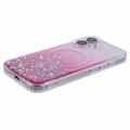 iPhone 16 Plus Sparkle Glow MagSafe kotelo - vaaleanpunainen