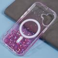 iPhone 16 Plus Sparkle Glow MagSafe kotelo - vaaleanpunainen