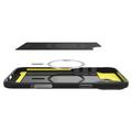 iPhone 16 Plus Spigen Rugged Armor Mag TPU-Kotelo - Musta