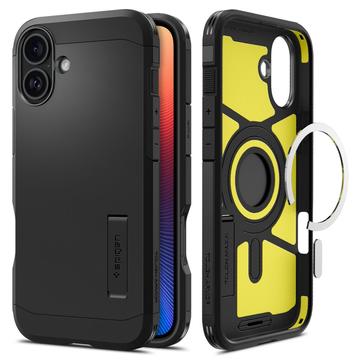 iPhone 16 Plus Spigen Tough Armor Mag Suojakuori - Musta