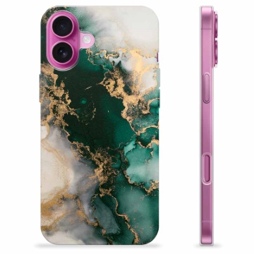 iPhone 16 Plus TPU Suojakuori - Jade Marmori