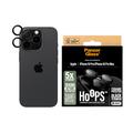 iPhone 16 Pro/16 Pro Max PanzerGlass Hoops Keraaminen kameran linssisuoja - Musta