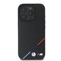 iPhone 16 Pro BMW M Carbon Tricolor Line -kotelo - MagSafe-yhteensopiva - musta