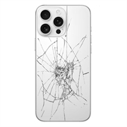 iPhone 16 Pro:n Takakannen Korjaus - Vain lasi - White Titanium