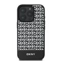 iPhone 16 Pro DKNY Repeat Pattern Bottom Stripe Kotelo - MagSafe yhteensopiva - Musta