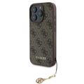 iPhone 16 Pro Guess 4G Charms Collection Hybridikotelo - Ruskea