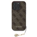 iPhone 16 Pro Guess 4G Charms Collection Hybridikotelo - Ruskea