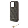 iPhone 16 Pro Guess 4G Charms Collection Hybridikotelo - Ruskea