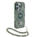 iPhone 16 Pro Guess IML Flowers Allover Electro Kotelo Pearl Hihna - MagSafe yhteensopiva