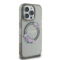 iPhone 16 Pro Guess IML Flowers Wreath Kotelo - MagSafe-yhteensopiva